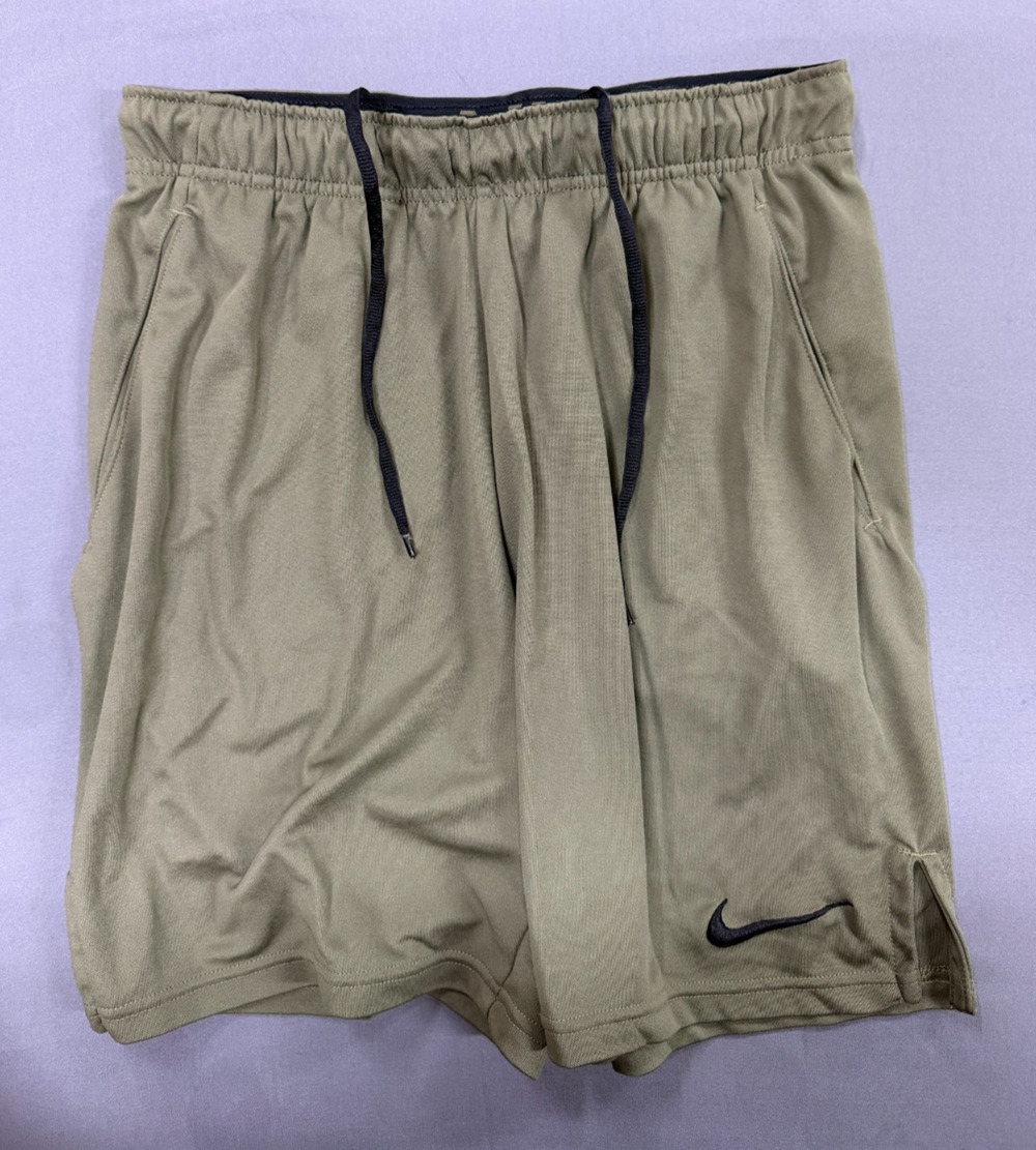 Nike Dri-FIT Men's Olive Green Athletic Shorts Small S Woven Running Gym